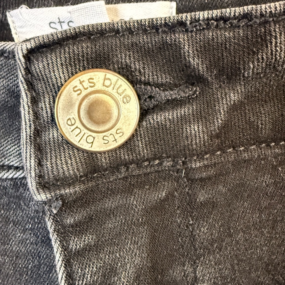 STS Blue Women's Faded Black -Wide Leg Cargo Tall Jeans - Picture 4 of 13